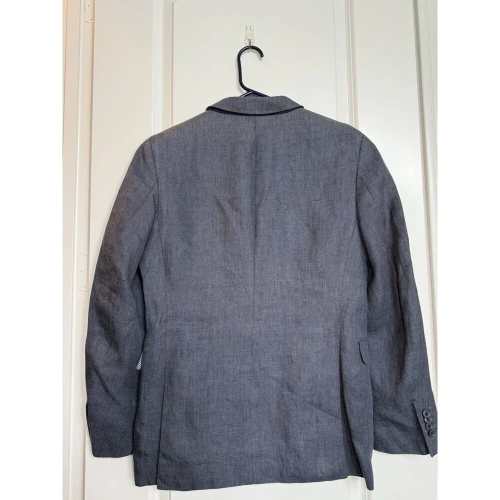 Banana Republic Linen Blazer Mens 38R Chambray Classic Lightweight Sport Coat‎
